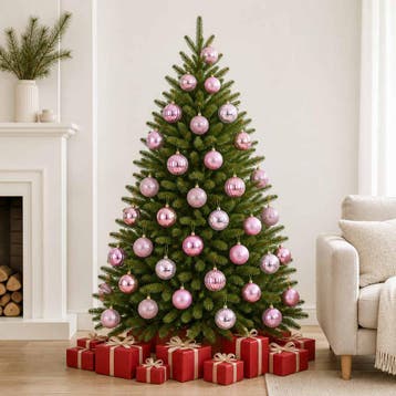 vidaXL Kerstballen set 50 st Roze 8 cm Polystyreen, Verzenden, Nieuw
