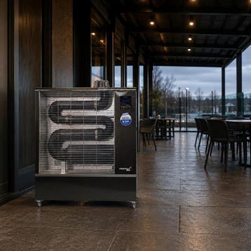 Airrex AH-500i Wifi bleu flame diesel werkplaatskachel 1500m, Hoog rendement (Hr), Ophalen of Verzenden, 60 tot 150 cm, 80 cm of meer