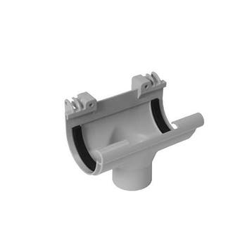 NICOLL Techtan LG16 PVC-Ti centraaluitloop d50 lichtgrijs, Ophalen of Verzenden, Nieuw