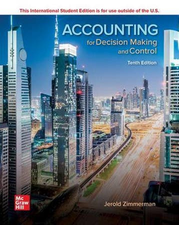 9781260565478 ISE Accounting for Decision Making and Control, Verzenden, Zo goed als nieuw, Jerold Zimmerman