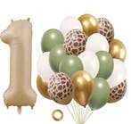 Cakesmash eerste verjaardag ballon set Giraf 20-delig, Verzenden, Nieuw, Versiering, Verjaardag