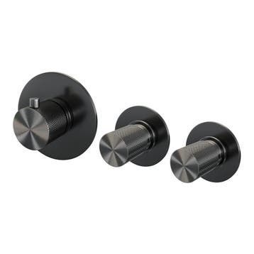 Brauer Gunmetal Carving Thermostatische Inbouw Badkraan, Doe-het-zelf en Verbouw, Sanitair, Ophalen of Verzenden, Nieuw
