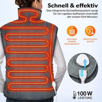 Elektrisch Warmtekussen voor Rug, Schouders en Nek - Heating, Verzenden, Zo goed als nieuw