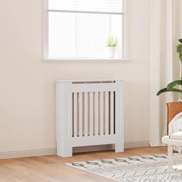 vidaXL Radiatorombouw 78 cm bewerkt hout wit, Doe-het-zelf en Verbouw, Verwarming en Radiatoren, Verzenden, Nieuw