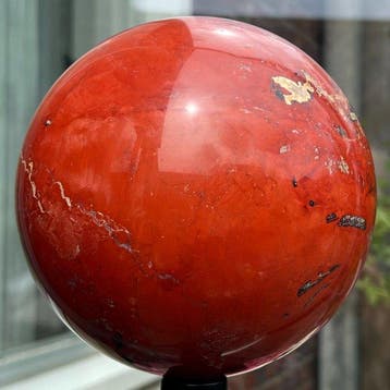 Red Jaspis Red Jasper Quality Sphere - Hoogte: 14.3 cm -, Verzamelen