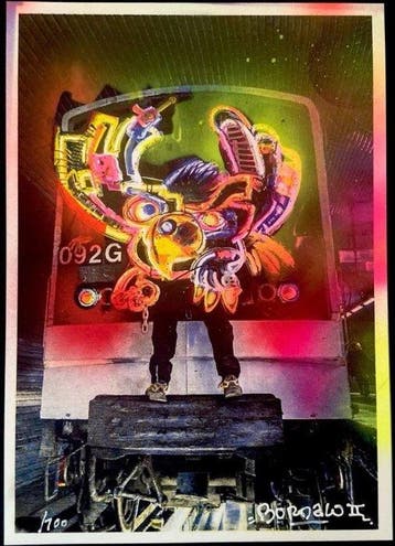 Bordalo II - Print Lighted Raven