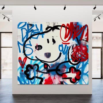 LAPSUS (1990) - Snoopy Love Hug Red Blue - XL