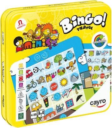 Reis Bingo in Groot Blik | Cayro - Reisspellen, Hobby en Vrije tijd, Gezelschapsspellen | Bordspellen, Nieuw, Verzenden