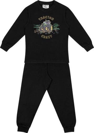 Fun2Wear - Pyjama Tractor Crazy - Zwart - Maat 74, Verzenden, Nieuw