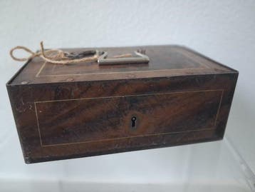 Beaumont - Brandkast - Kassabox - Faux Bois - Staal -