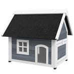 TRUUSK Houten Kattenhuis Met Opklapbaar Asfaltdak - Weerbest, Verzenden, Nieuw