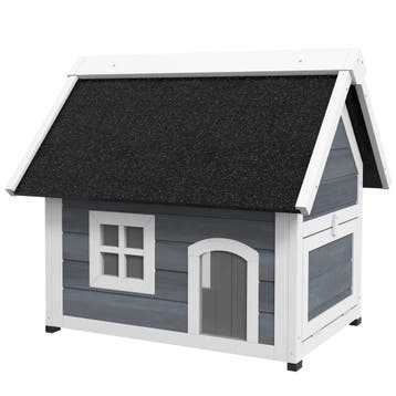 TRUUSK Houten Kattenhuis Met Opklapbaar Asfaltdak - Weerbest, Verzenden, Nieuw