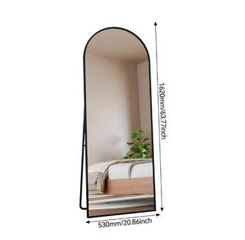 Boogvormige Volledige Lengte Spiegel 162×53 cm met Zwart Fra, Verzenden, Nieuw