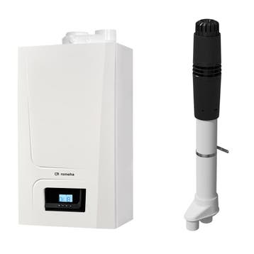Combi-deal Remeha Avanta ACE 28C CW4 + Dakdoorvoer, Nieuw