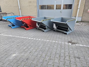 Kiepbak kantelbak spanenbak heftruck 600 liter nieuw, Voorzetapparatuur