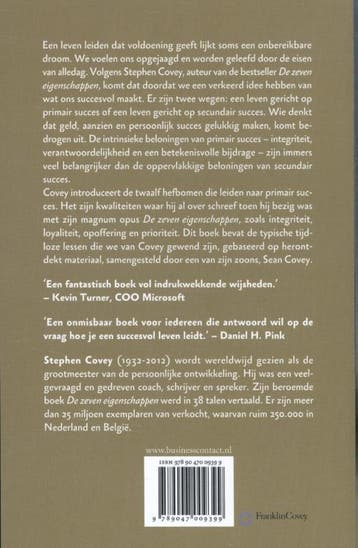 Primair Succes 9789047009399 Stephen R. Covey, Verzenden, Gelezen, Stephen R. Covey