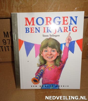 80x Gouden Boekje Morgen ben ik jarig