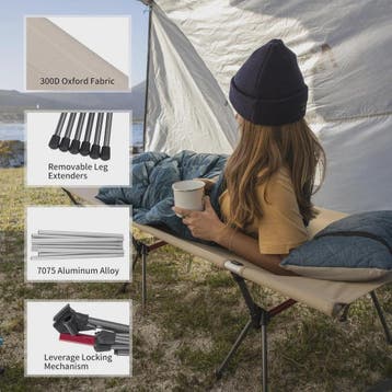 Naturehike Opvouwbaar Campingbed - Lichtgewicht, Verstelbare, Verzenden, Nieuw