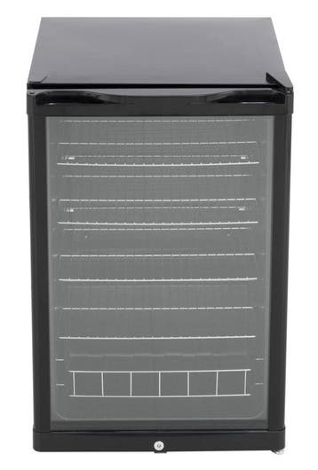 Koelkast met Glasdeur | Zwart | Slot |130 Liter | 540 x 5..., Zakelijke goederen, Horeca | Keukenapparatuur, Verzenden, Nieuw in verpakking