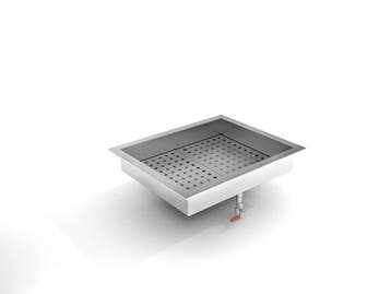Crushed Ice Bak | 2/1 GN Inbouw | RVS AISI 304 Combisteel, Verzenden, Nieuw in verpakking