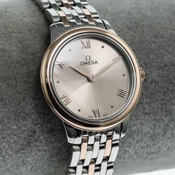 OMEGA - 27.5 mm, stainless steel – Sedna gold on stainless, Nieuw