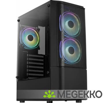 Aerocool Quantum Mesh Zwart RGB, Computers en Software, Verzenden, Nieuw