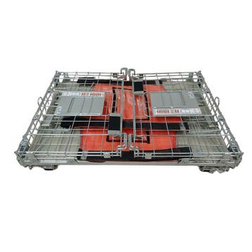 Sufilog Maxi Draadcontainer, 122x80x82 cm, Metaal, Oranje, Ophalen of Verzenden