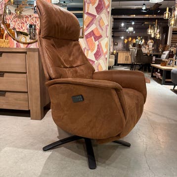 Elektrische Relaxfauteuil Artizo - Small - Microleder Bruin, Nieuw, 75 tot 100 cm, Ophalen of Verzenden, 50 tot 75 cm