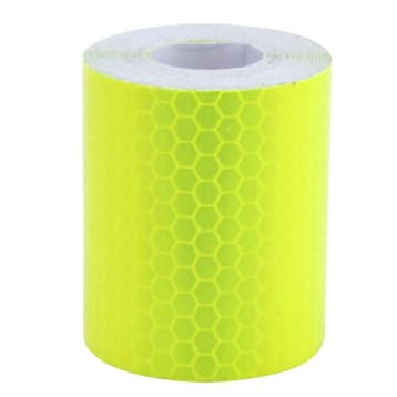 Reflecterende tape - FLUO GEEL - 1 meter x 5 cm, Ophalen of Verzenden