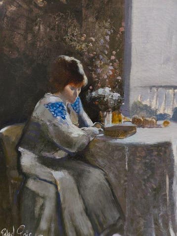 Escuela Impresionista Francesa (XX) - La Mujer en la Ventana