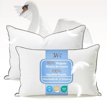 Luxe Bedkussens 2st | Medium Support | 52% Korting, Overige maten, Wit, Ophalen of Verzenden, Zo goed als nieuw