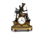 Directoire schouwpendule brons, naar Deverberie (1764-1824)