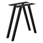Stalen A tafelpoot set van 2 meubelpoot 70x12x72 cm zwart, Huis en Inrichting, Tafelonderdelen, Verzenden, Nieuw