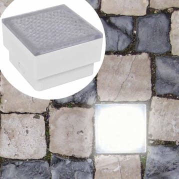 vidaXL Grondspots 6 st LED 100x100x68 mm, Tuin en Terras, Verzenden, Nieuw, Kunststof, Spots