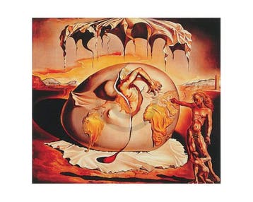 Kunstdruk Salvador Dali - Geopoliticus 50x40cm, Verzenden, Nieuw