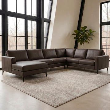 Elementenbank Match - longchair arm links + 2,5 zits + 2, Huis en Inrichting, Banken | Bankstellen, Hoekbank, Nieuw, Ophalen of Verzenden