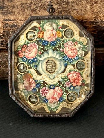 Reliekhouder - Legering - 1700-1750 - Heilige Kruis van Onze