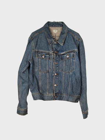 Calvin Klein Denim Jacket Heren maat L Blauw Vintage, Blauw, Ophalen of Verzenden, Zo goed als nieuw, Calvin Klein