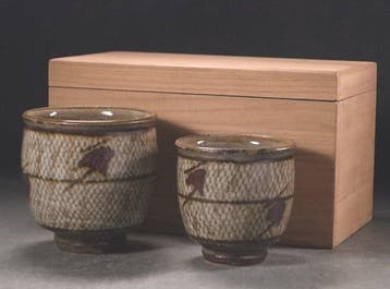 Tatsuzo Shimaoka () (1919-2007) - Beker (2) - Steengoed