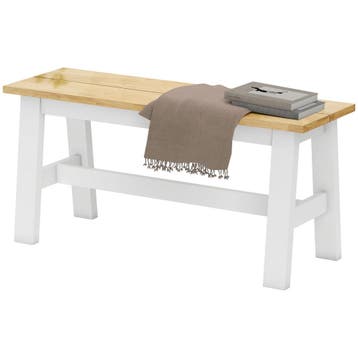 TRUUSK Houten Zitbank voor 2 Personen - Eikenlook - Stabilis, Verzenden, Nieuw