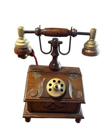 Bak - Hout - 1970-1980 - Soprammobile telefoon, Antiek en Kunst
