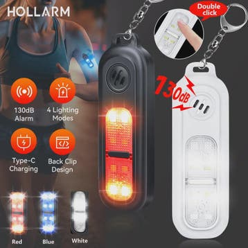Persoonlijk Veiligheidsalarm met Sleutelhanger, 130dB, USB O, Verzenden, Nieuw