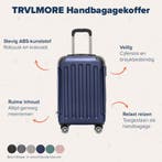 2dekans | TRVLMORE Handbagage Koffer met Wielen - Cijferslot, Sieraden, Tassen en Uiterlijk, Koffers, Ophalen of Verzenden, Zo goed als nieuw