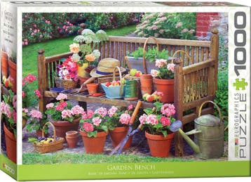 Garden Bench Puzzel (1000 stukjes) | Eurographics - Puzzels, Verzenden, Nieuw