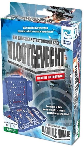 Vlootgevecht Reiseditie | Clown Games - Reisspellen, Hobby en Vrije tijd, Verzenden, Nieuw