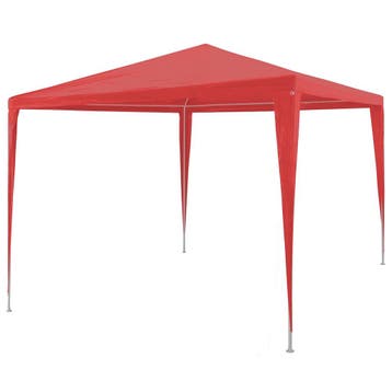 vidaXL Partytent Rood 300 x 300 x 255 cm PE en staal, Verzenden, Nieuw, Partytent