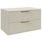 Wastafelkast Rimini 80 cm - Beige -  Badmeubel met Lades, Huis en Inrichting, Badkamer | Badkamermeubels, Verzenden, Nieuw, Wastafelkast