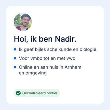 Bijles scheikunde in Arnhem of online, vmbo tot en met vwo, Privéles, Bijles