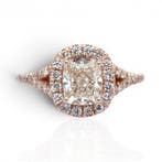 Ring - 18 karaat Roségoud - 2.01ct. tw. Diamant (Natuurlijk), Nieuw