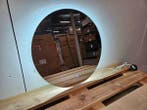 Spiegel 50 cm rond met dimbare verlichting, Ophalen of Verzenden, Nieuw, Overige typen